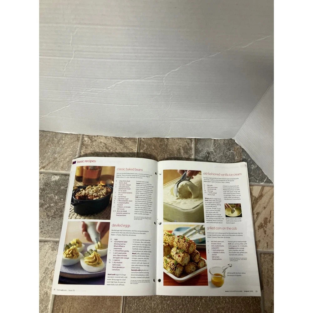 Cuisine at Home Magazine August 2008 Summer Menus‎ Recipes Grilling